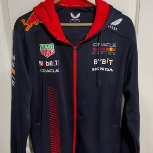 Castore Red Bull Racing Navy and Red Hoodie